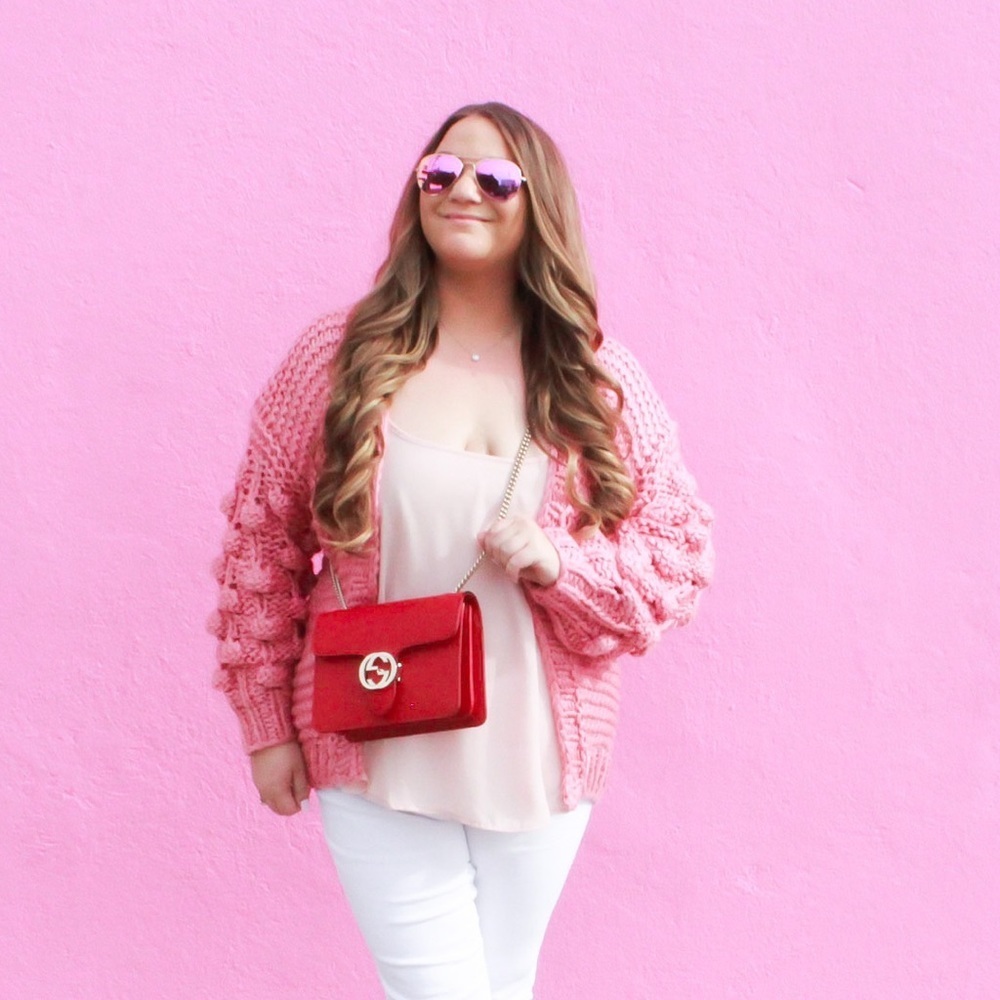 NEW Pink Bubble Cardigan